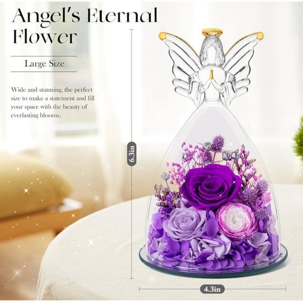Angel Roses Gift For Her Brand New - Picture 2 of 5